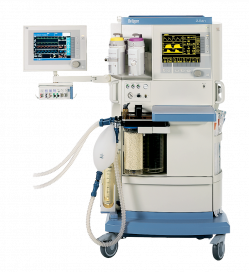 Anaesthetic device with Draeger Julian anaesthetic monitor