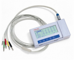 MINISCOPE MS-3 electrocardioscope with RS-232 adapter for data transfer to a PC
