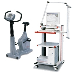 SCHILLER CARDIOVIT AT-104PC stress system with EXEC/EXEC plus software + Schiller Intertrack Treadmill
