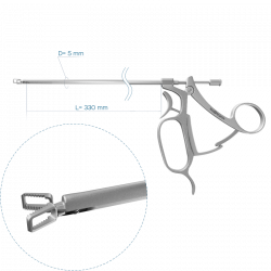 Щипцы фиксатор для холангиографии, 5 мм